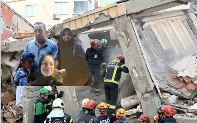 çöken 6 katlı binada Bilir ailesi mahsur kaldı