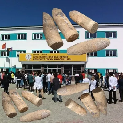 Top Mermileri imha edilirken Okul zarar mı gördü ki bu haberler yapıldı