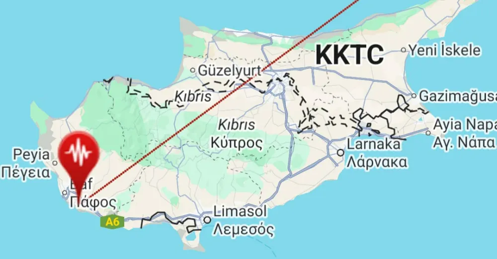  KKTC’de Akdeniz Sarsıldı: 5,2 Büyüklüğünde Deprem oldu