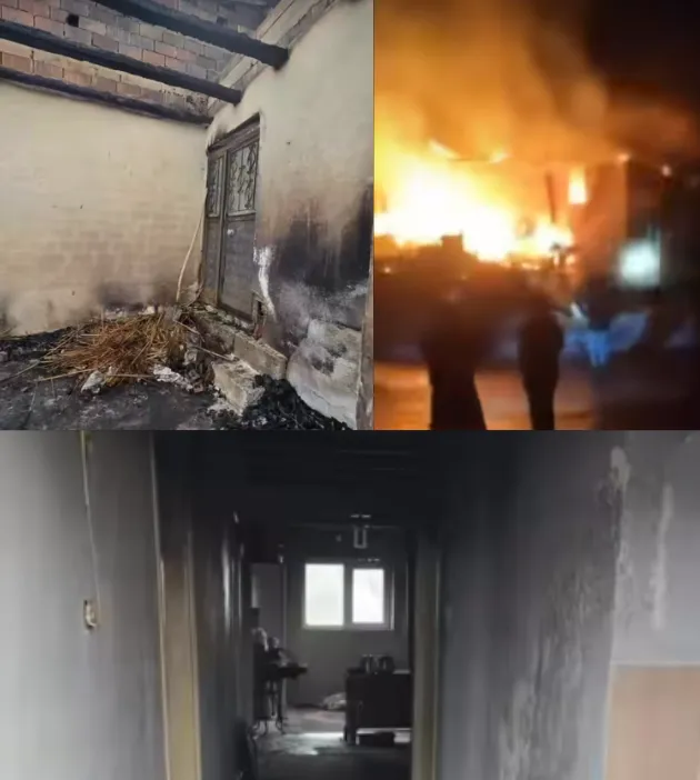 Aziziye’de Şüpheli Gece Yangını: